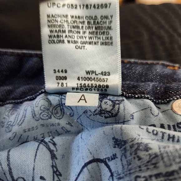 Levis Womens Dark Wash Mid Rise Boot Cut Jeans-Size 14/32 - Picture 9 of 9